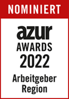 azur Awards 2022 - Nominierung Top-Arbeitgeber Region